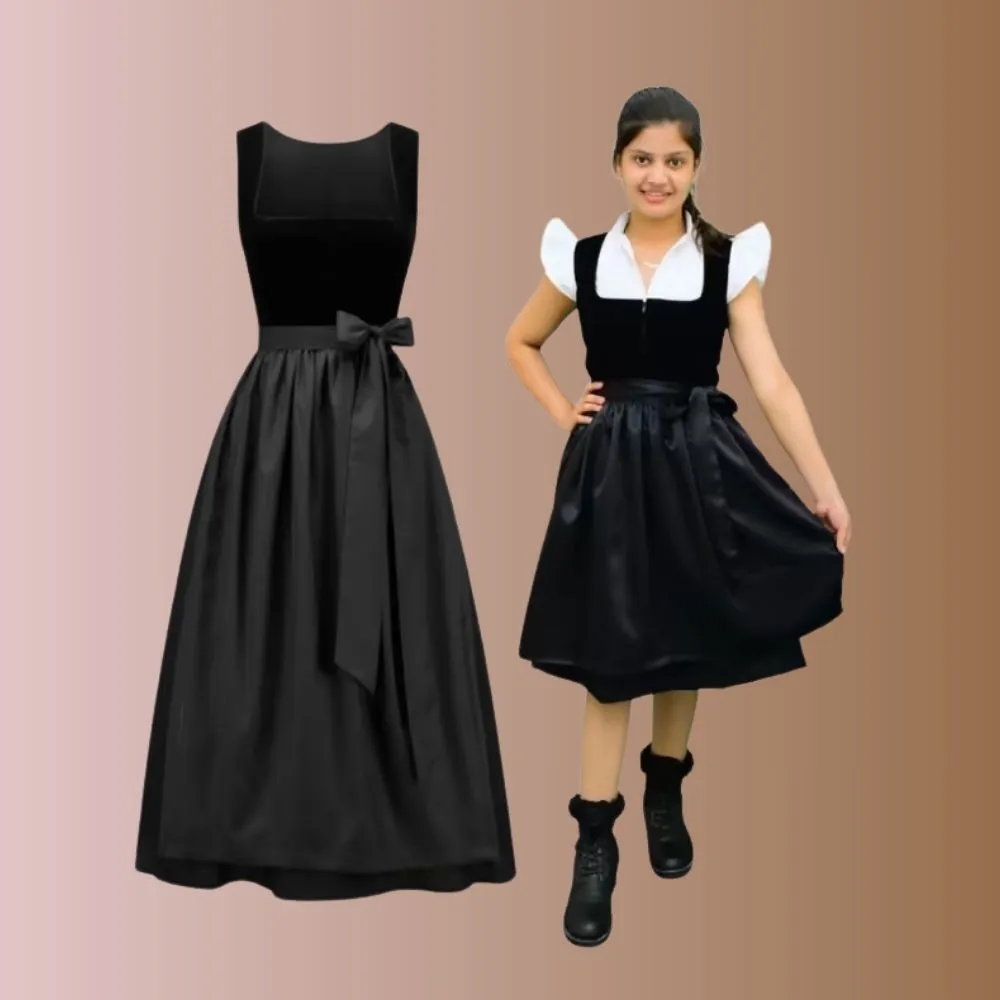 Dirndl Black Velvet – Elegant Bavarian Dress