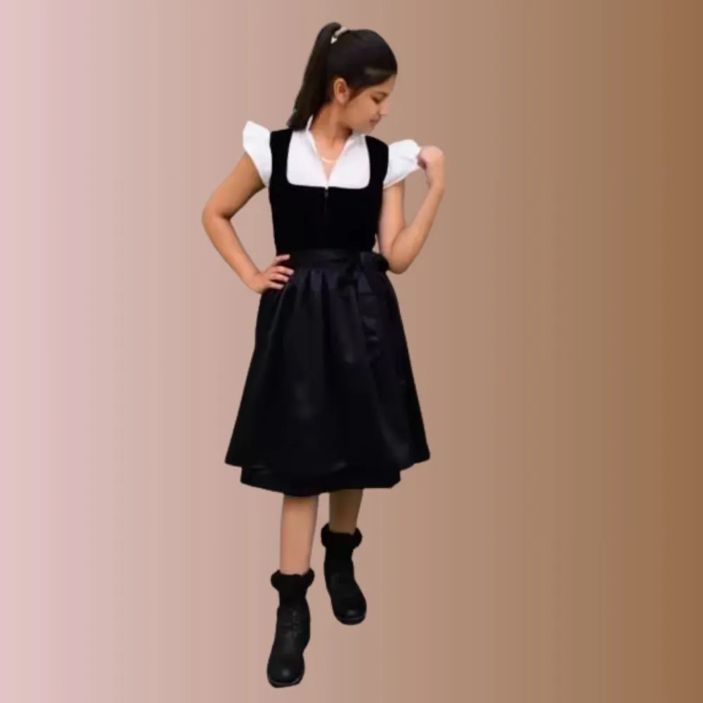 Dirndl Black Velvet – Elegant Bavarian Dress - Image 2